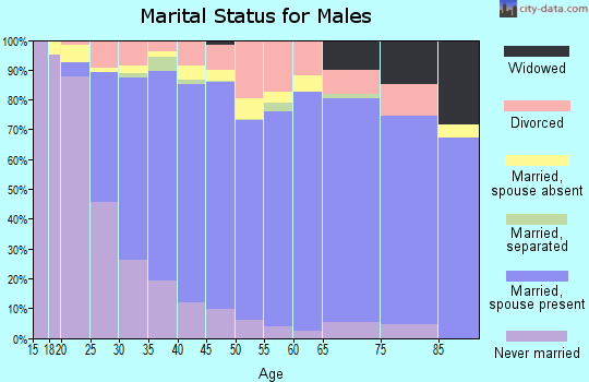 Zip code 84020 marital status for males