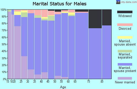 Zip code 84025 marital status for males