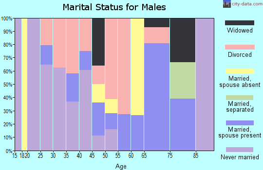 Zip code 84026 marital status for males