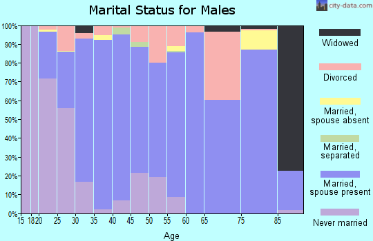 Zip code 84032 marital status for males