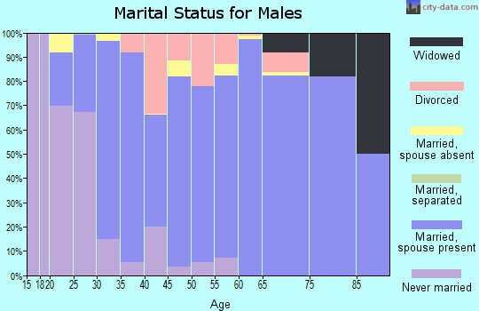 Zip code 84036 marital status for males