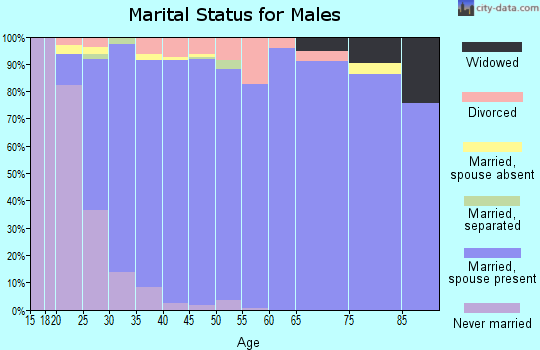 Zip code 84037 marital status for males