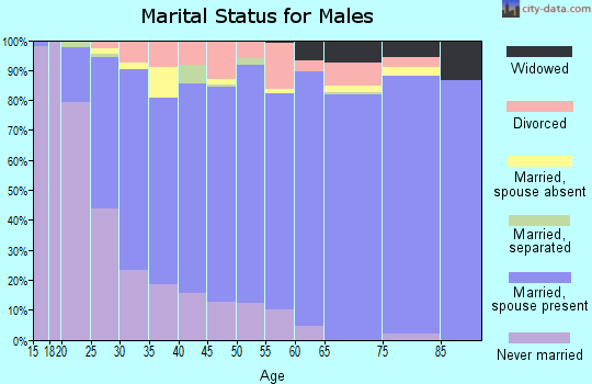 Zip code 84058 marital status for males