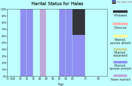 Zip code 84061 marital status for males