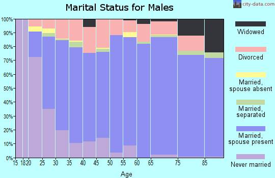 Zip code 84067 marital status for males