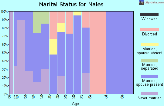 Zip code 84083 marital status for males