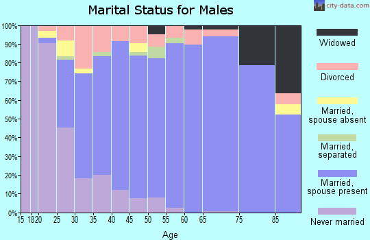Zip code 84093 marital status for males