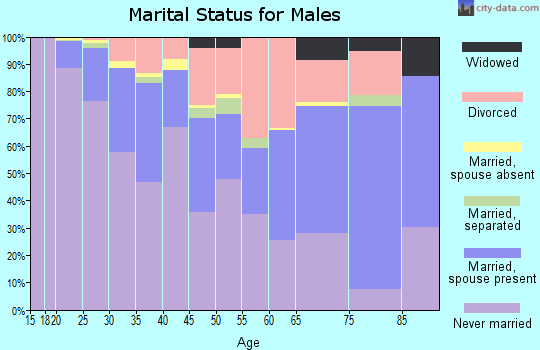 Zip code 84102 marital status for males