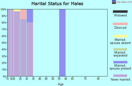 Zip code 84112 marital status for males