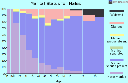 Zip code 84121 marital status for males