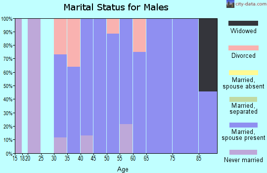 Zip code 84314 marital status for males