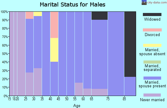 Zip code 84326 marital status for males