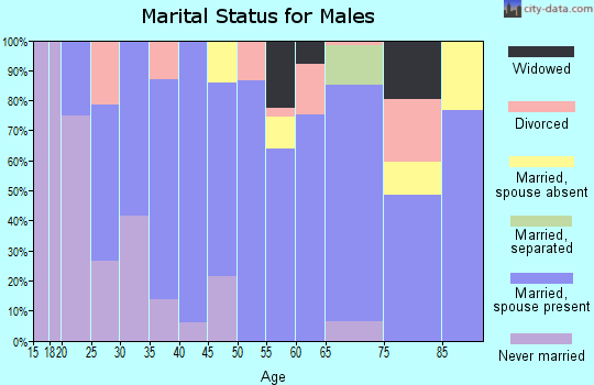 Zip code 84624 marital status for males