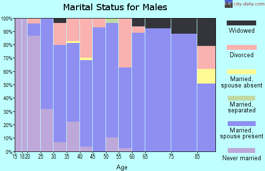 Zip code 84754 marital status for males