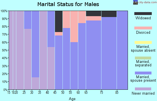 Zip code 84760 marital status for males