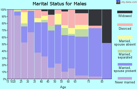 Zip code 85031 marital status for males