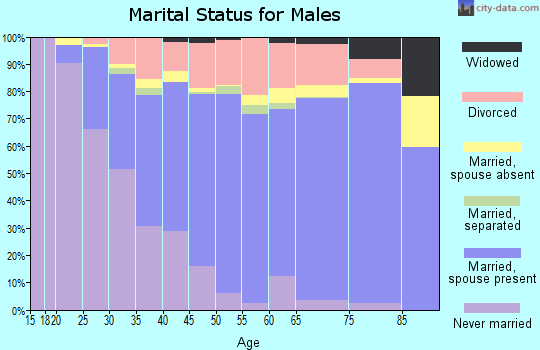 Zip code 85044 marital status for males