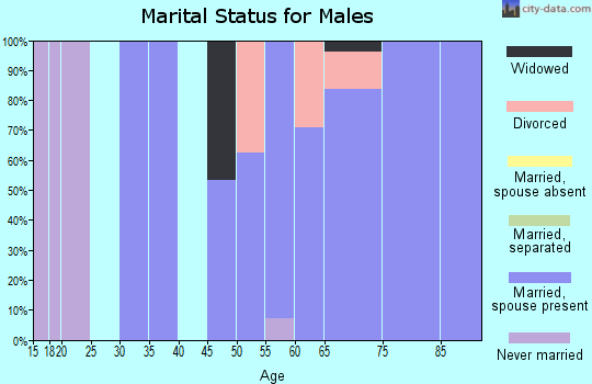 Zip code 85611 marital status for males