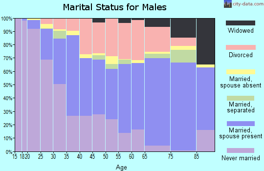 Zip code 85711 marital status for males
