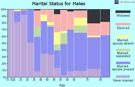 Zip code 85714 marital status for males