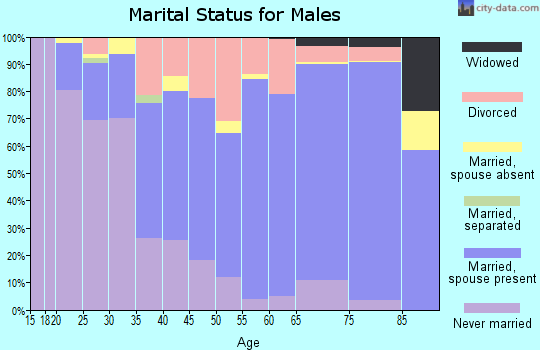 Zip code 85715 marital status for males