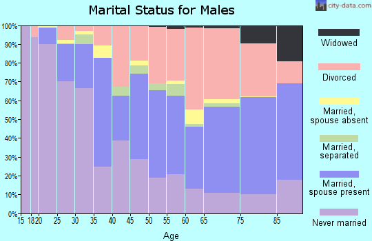Zip code 85716 marital status for males