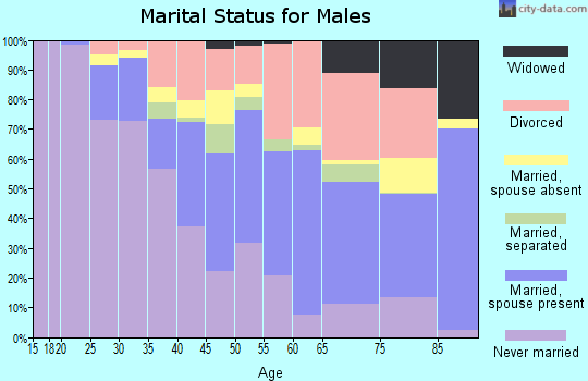 Zip code 85719 marital status for males