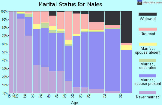 Zip code 85730 marital status for males