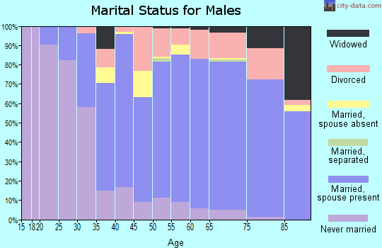 Zip code 85750 marital status for males