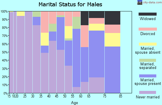 Zip code 86514 marital status for males