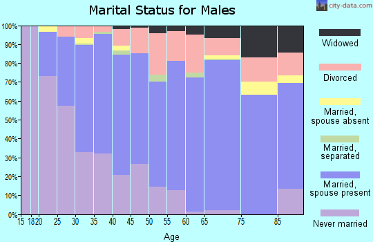 Zip code 87002 marital status for males