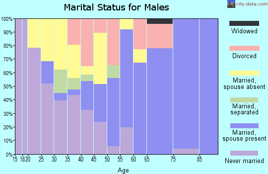 Zip code 87016 marital status for males