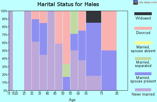 Zip code 87022 marital status for males