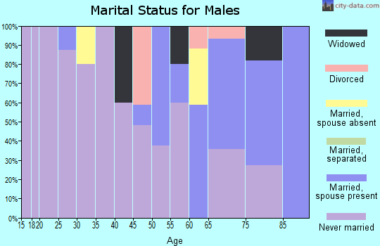 Zip code 87037 marital status for males