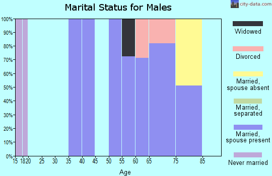 Zip code 87056 marital status for males