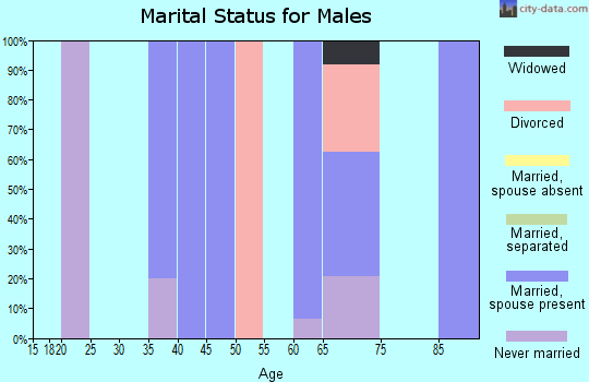 Zip code 87063 marital status for males