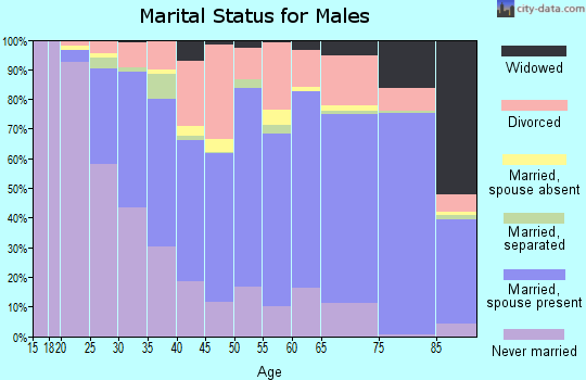 Zip code 87112 marital status for males