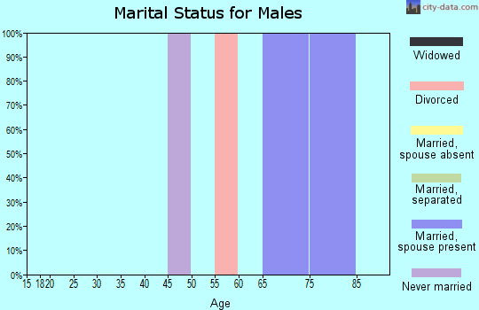 Zip code 87512 marital status for males