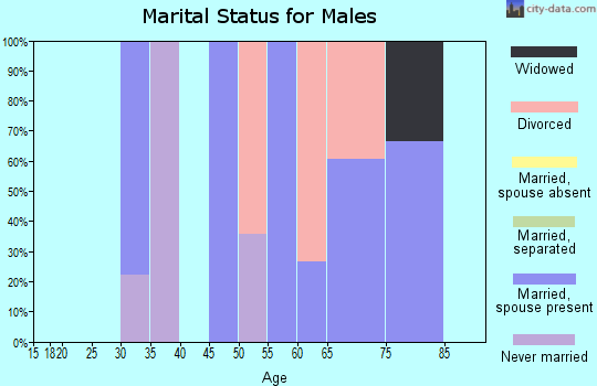 Zip code 87514 marital status for males