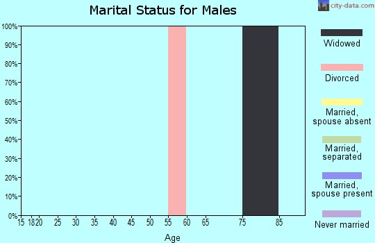 Zip code 87713 marital status for males