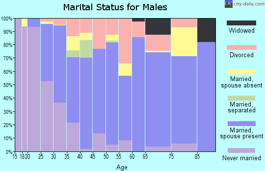 Zip code 88012 marital status for males