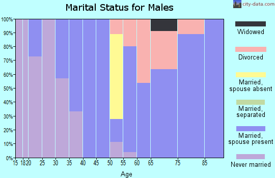 Zip code 88116 marital status for males