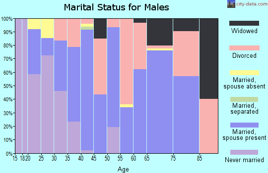 Zip code 88119 marital status for males
