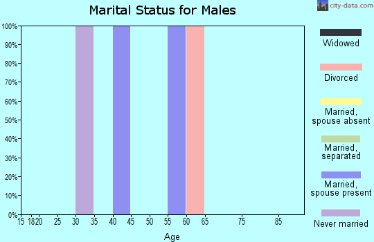 Zip code 88126 marital status for males