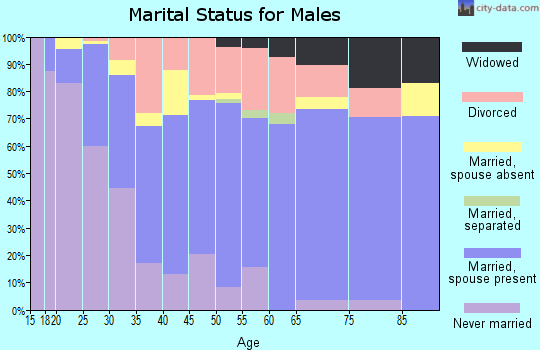 Zip code 88130 marital status for males