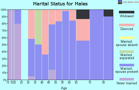Zip code 88317 marital status for males