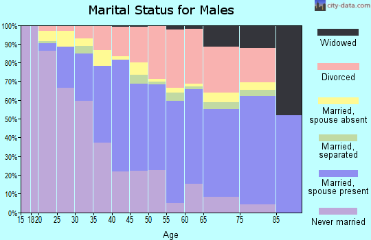 Zip code 89107 marital status for males