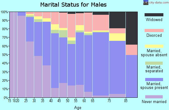 Zip code 89117 marital status for males