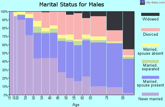 Zip code 89121 marital status for males