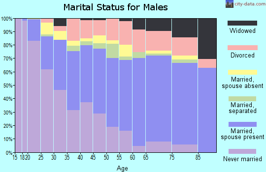 Zip code 89122 marital status for males